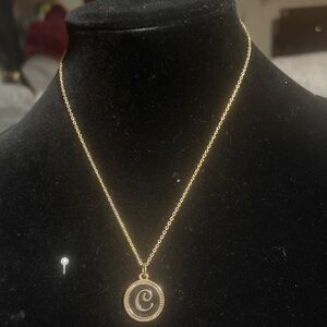 Pre owned Fashion:Gold  C Pendant Necklace